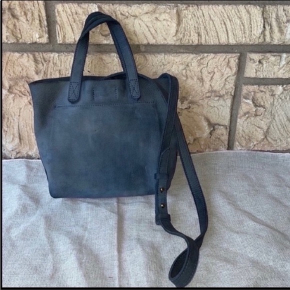 Madewell Blue Small Transport Crossbody Suede Edition Sold Out Mini Sold out - Picture 2 of 10